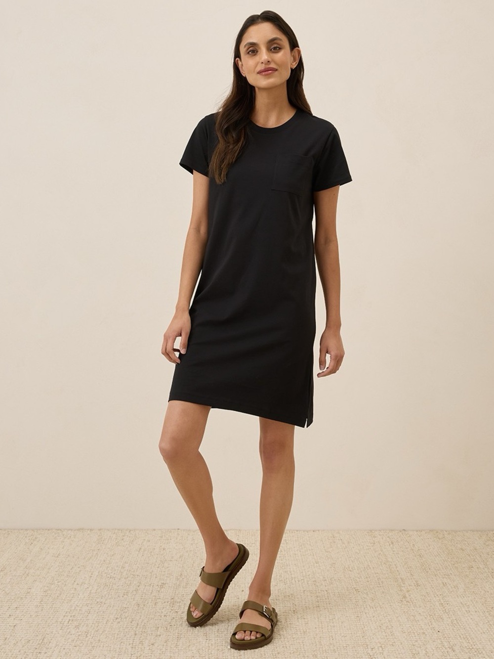 Pact womens softspun tee dress $49 retail